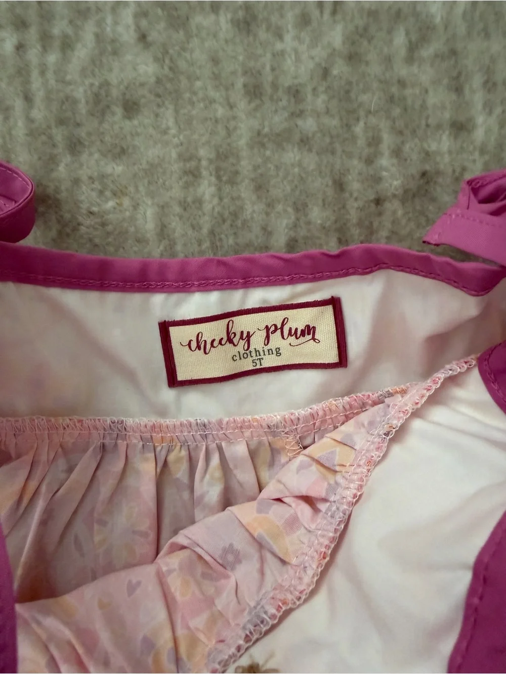 cheeky plum Pink & Magenta Ruffle-Hem Tie-Strap Dress
